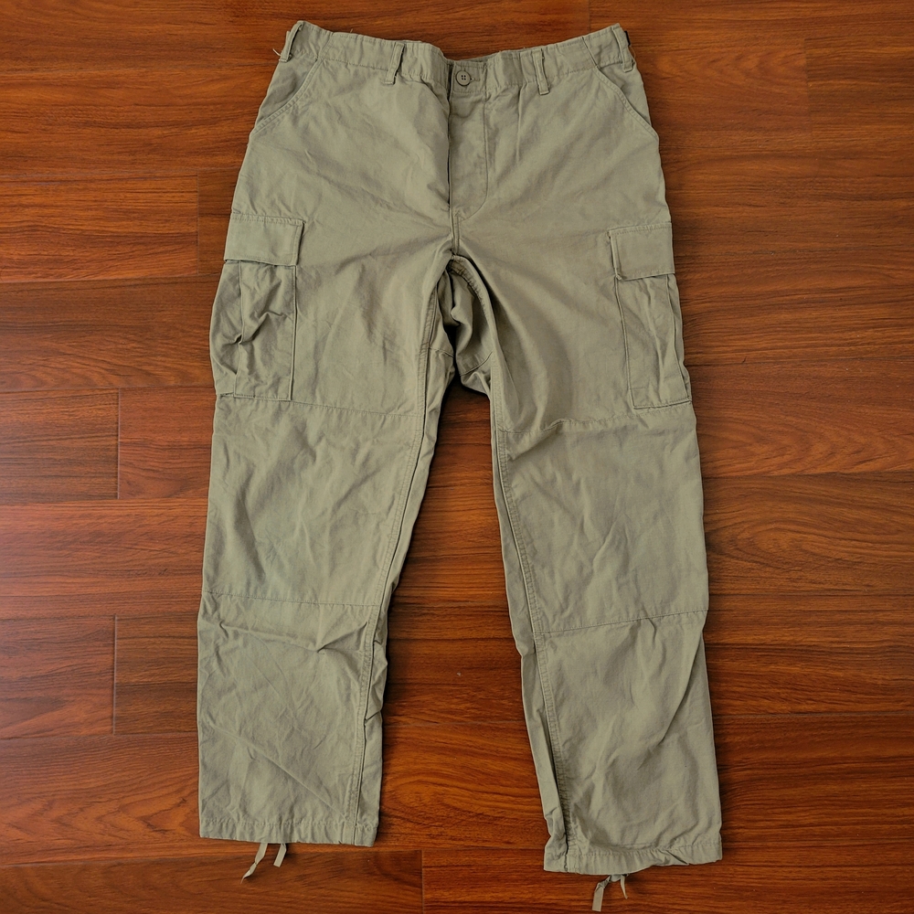 tru-spec men's tactical pants sand baggy cargo rip stop size large wide leg